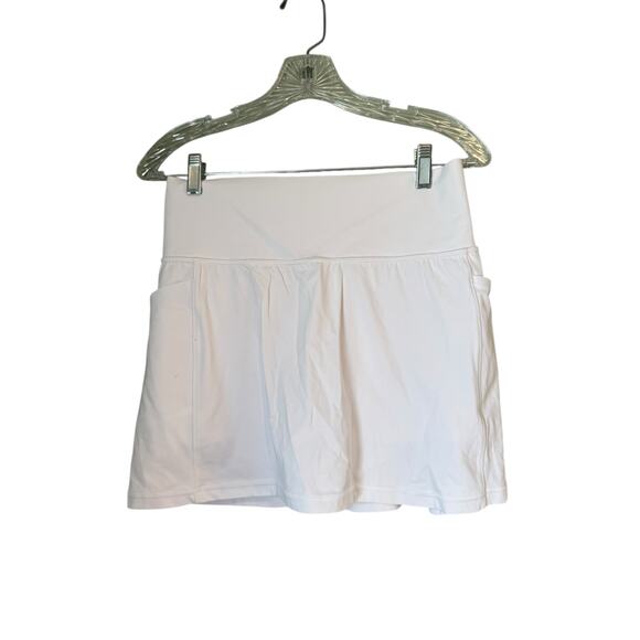 ATHLETA Salutation Stash High Rise 14 1/2 Skort White Size Medium Pockets Active - Picture 2 of 14